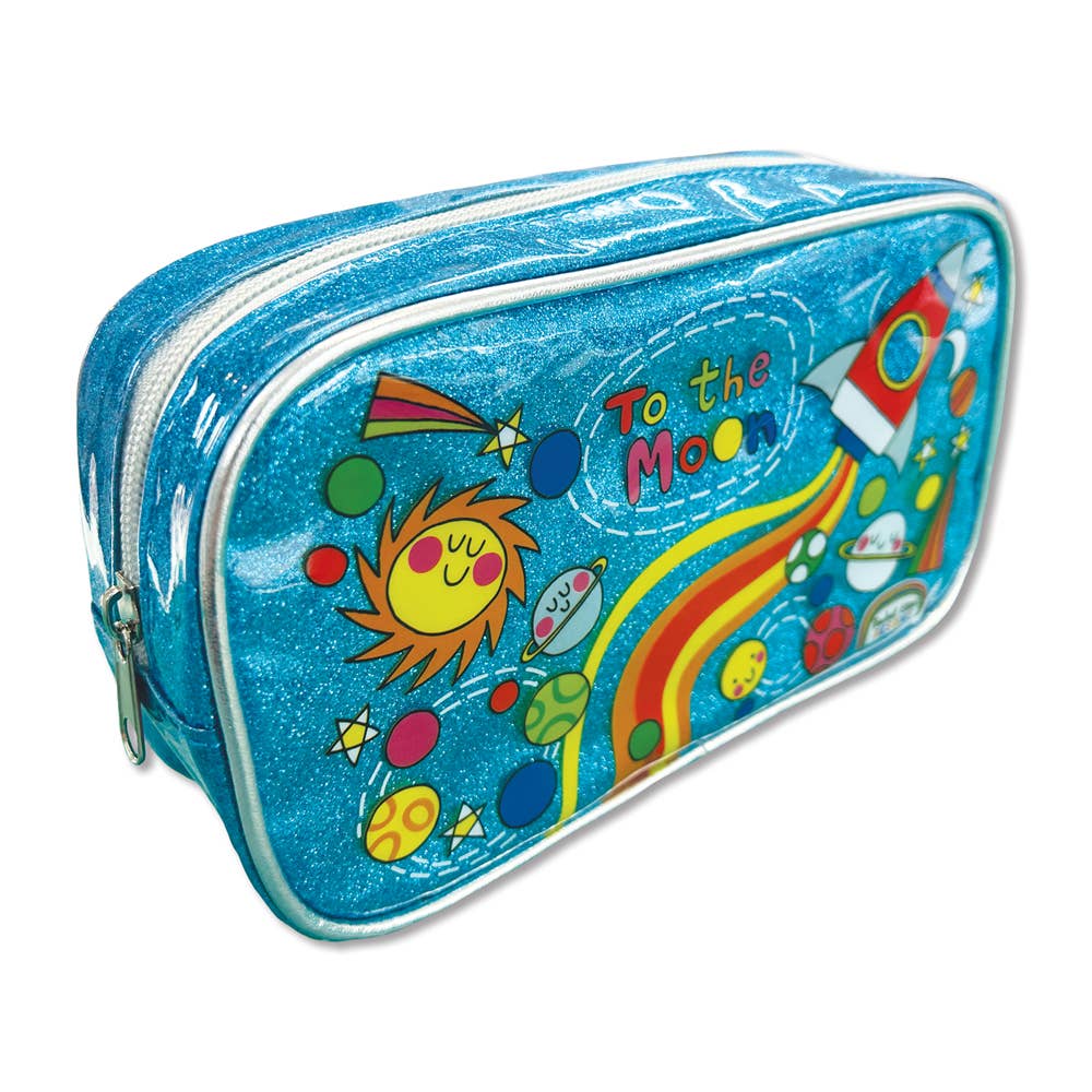 Glitter Pencil Case - To The Moon