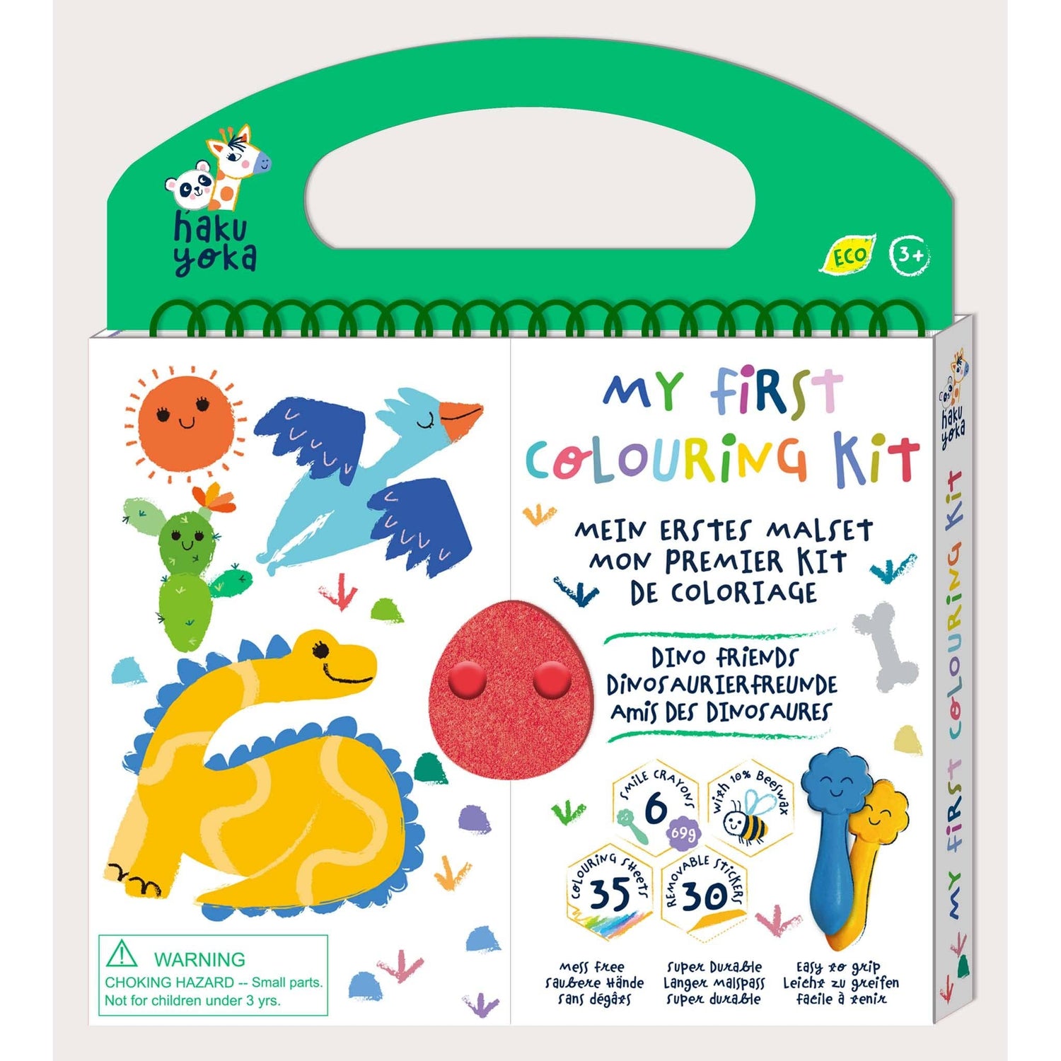 Haku Yoka My First Colouring Kit Dino Friends