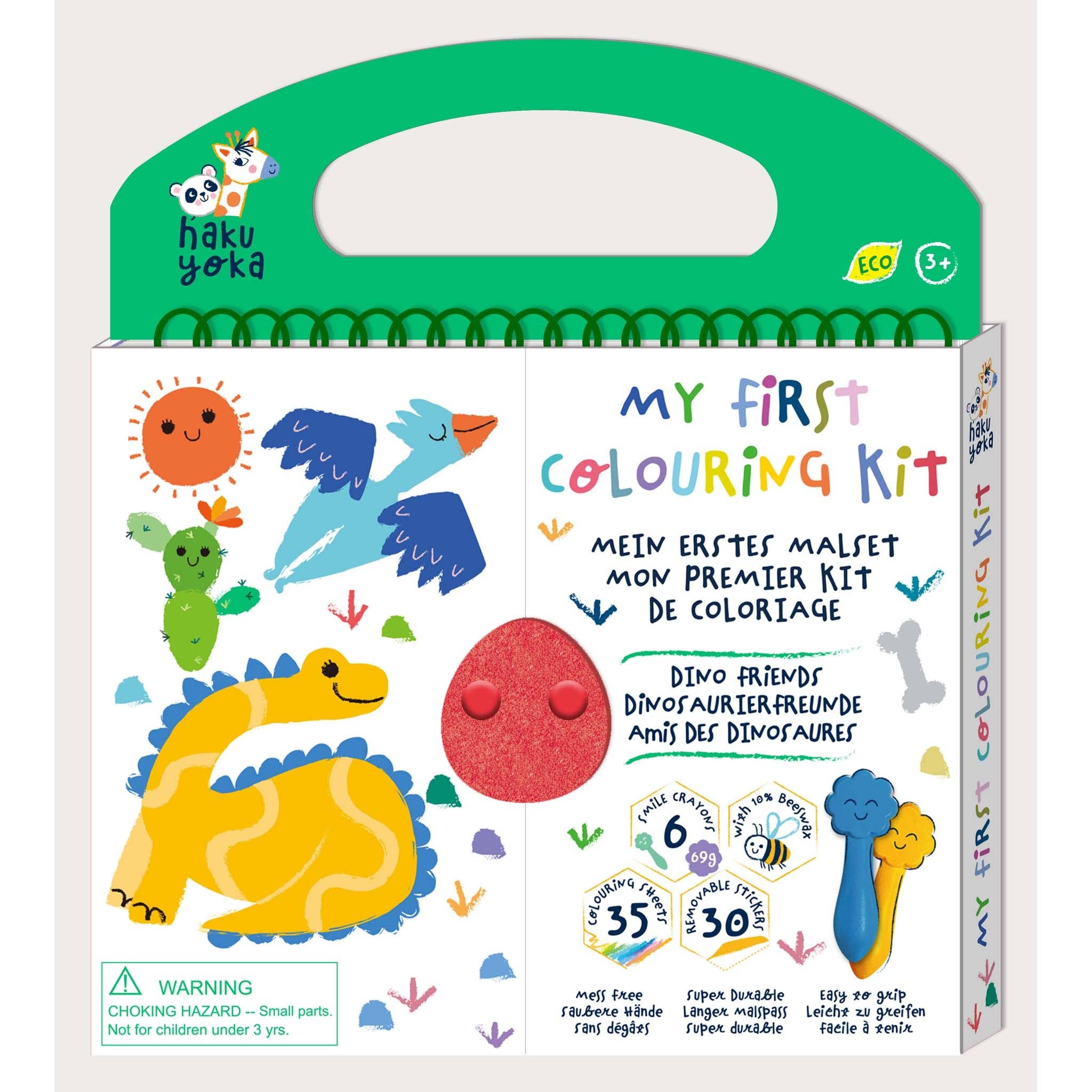 Haku Yoka My First Colouring Kit Dino Friends