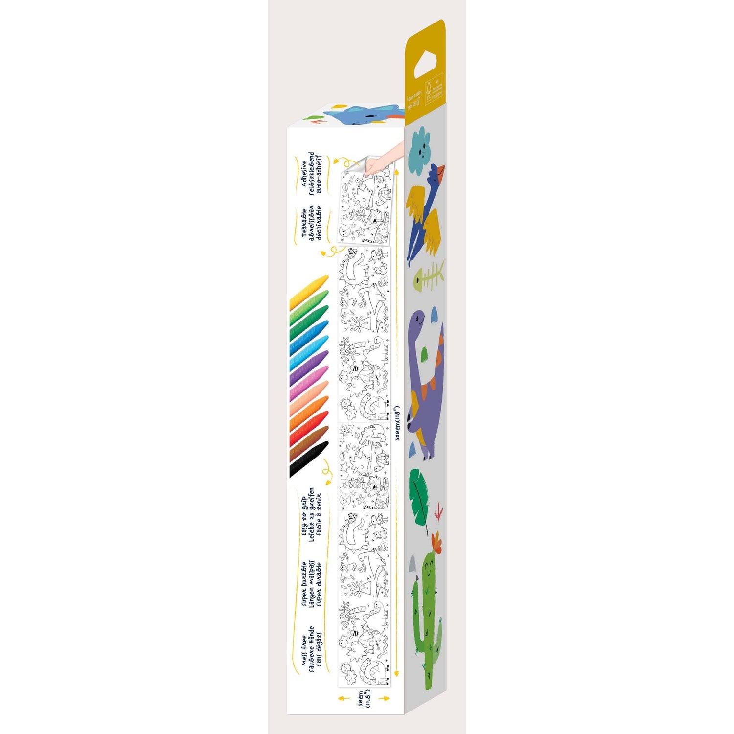 Haku Yoka Colouring Roll Kit Dino World