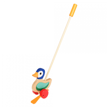 Wooden push along toy - Duck