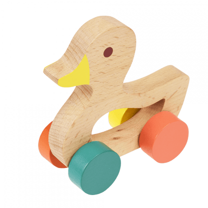 Wooden Push Along Duck