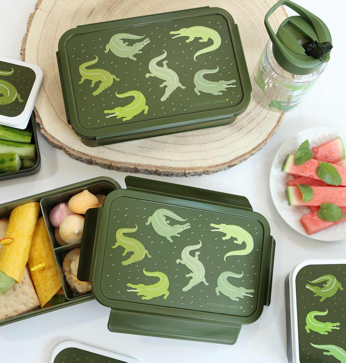 Bento lunch box: Crocodiles, Alligators