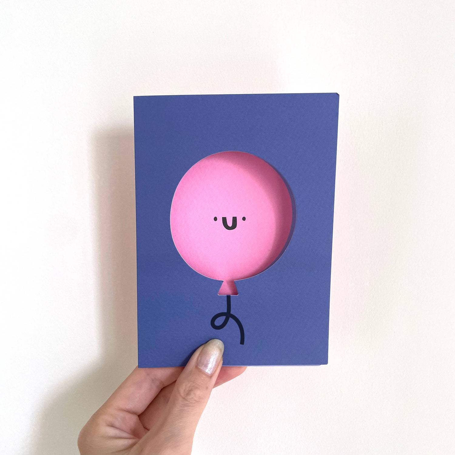 Birthday Balloon Die Cut Card - Fun - Happy - Cute - YAY