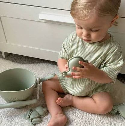 Scrunch Sand Moulds Frog Set: Spearmint