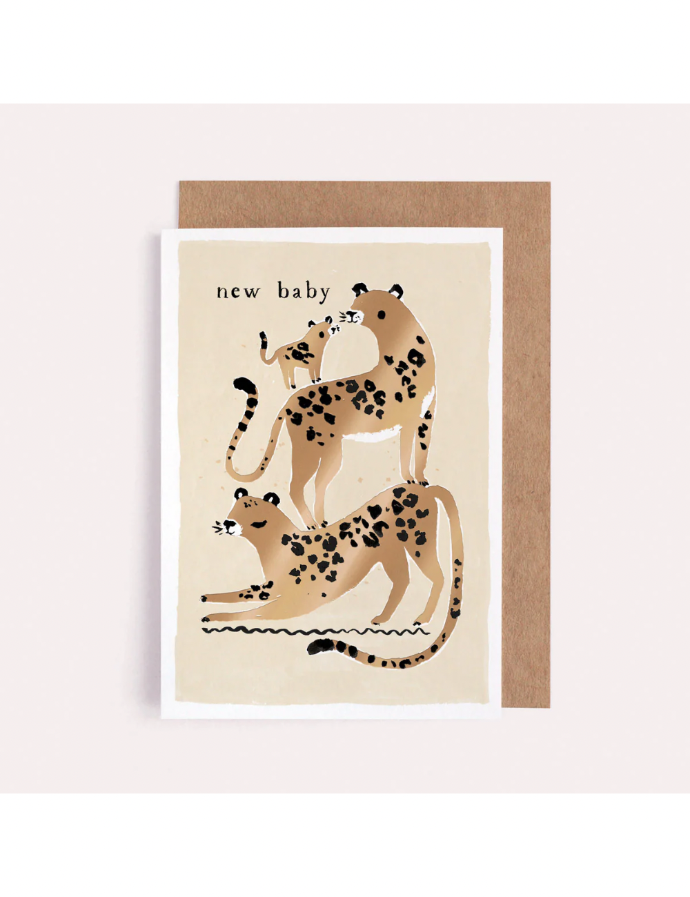 Leopard New Baby Card