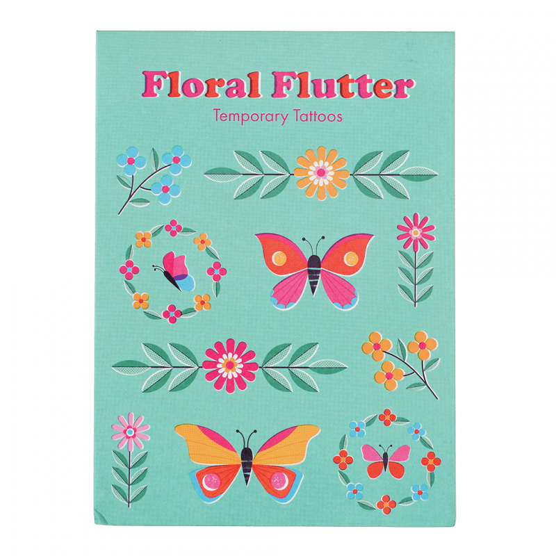 Temporary tattoos - Floral Flutter