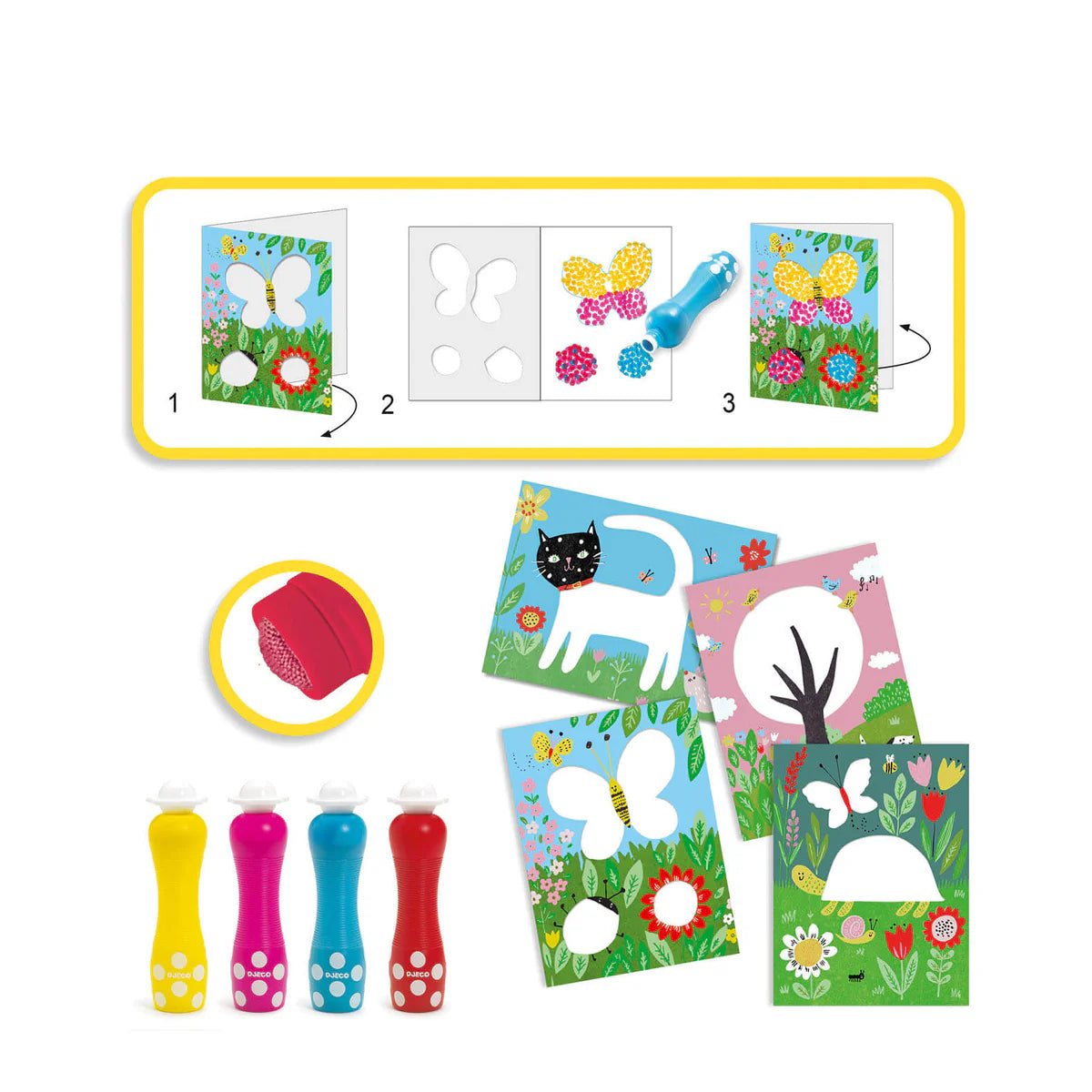 Djeco Colouring Craft Set - Small Dots