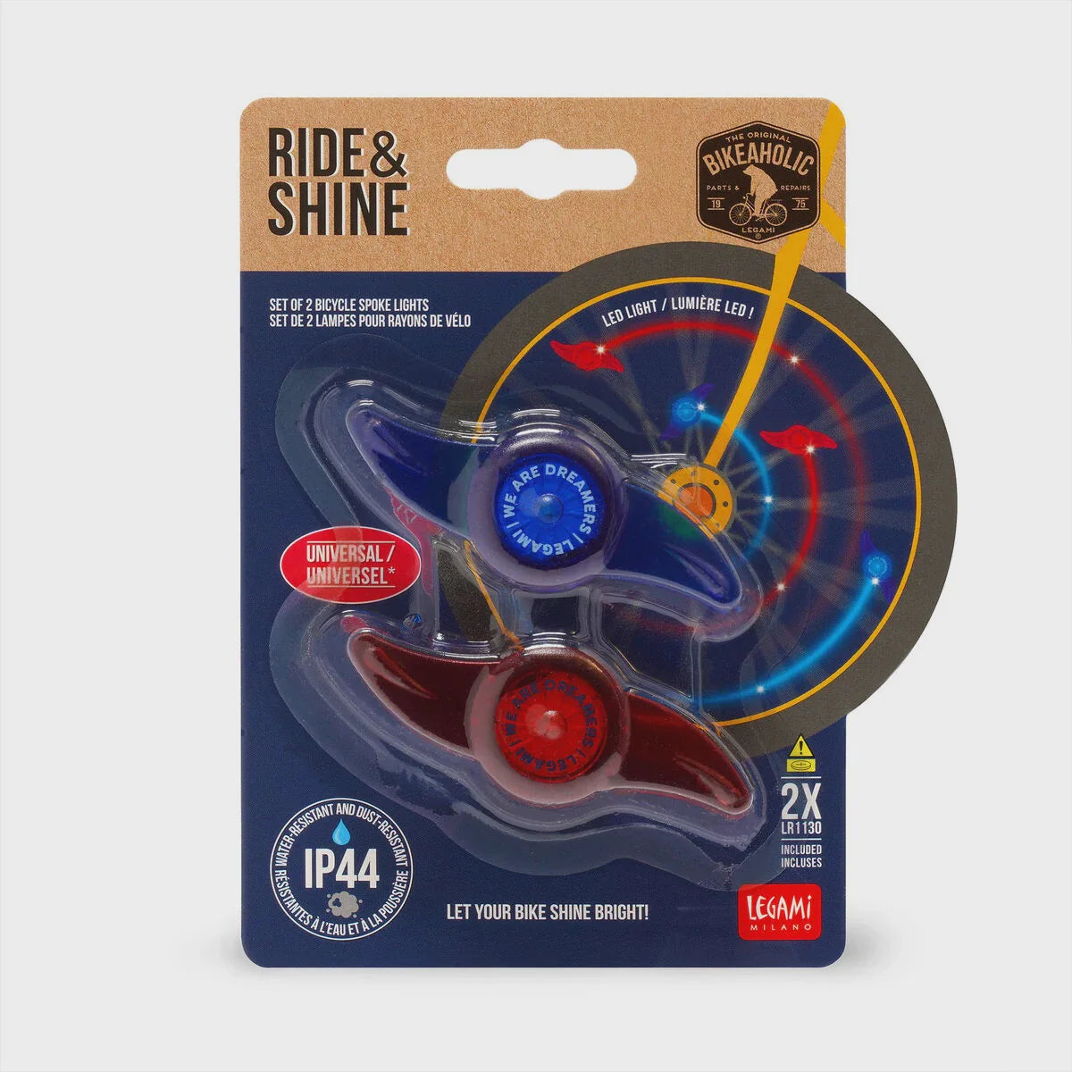 Set of 2 Bicycle Spoke Lights - Ride &amp; Shine