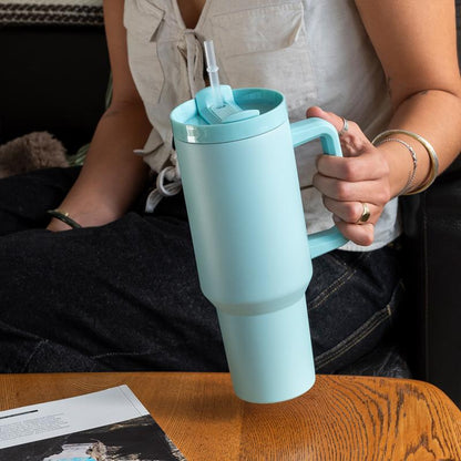 Travel Tumbler Eggshell Blue