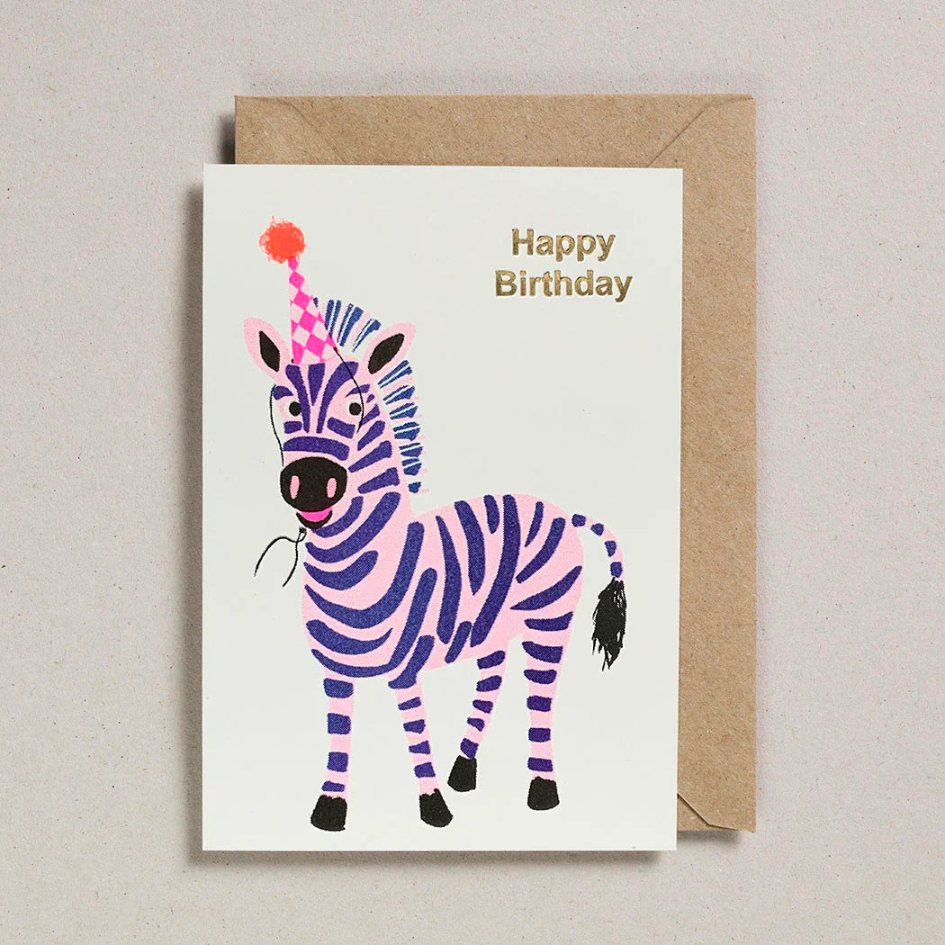 Petra Bose Zebra birthday card