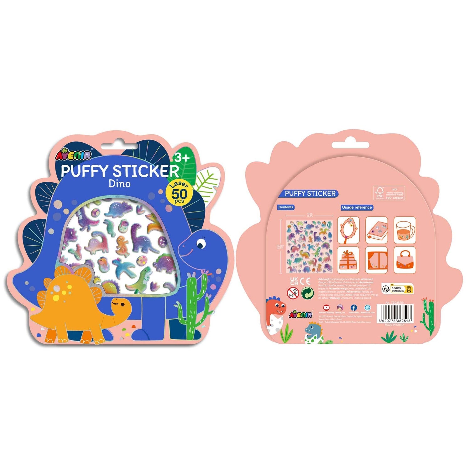 Puffy Stickers Dino