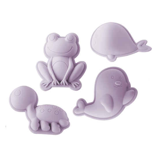 Scrunch Sand Moulds Frog Set: Spearmint