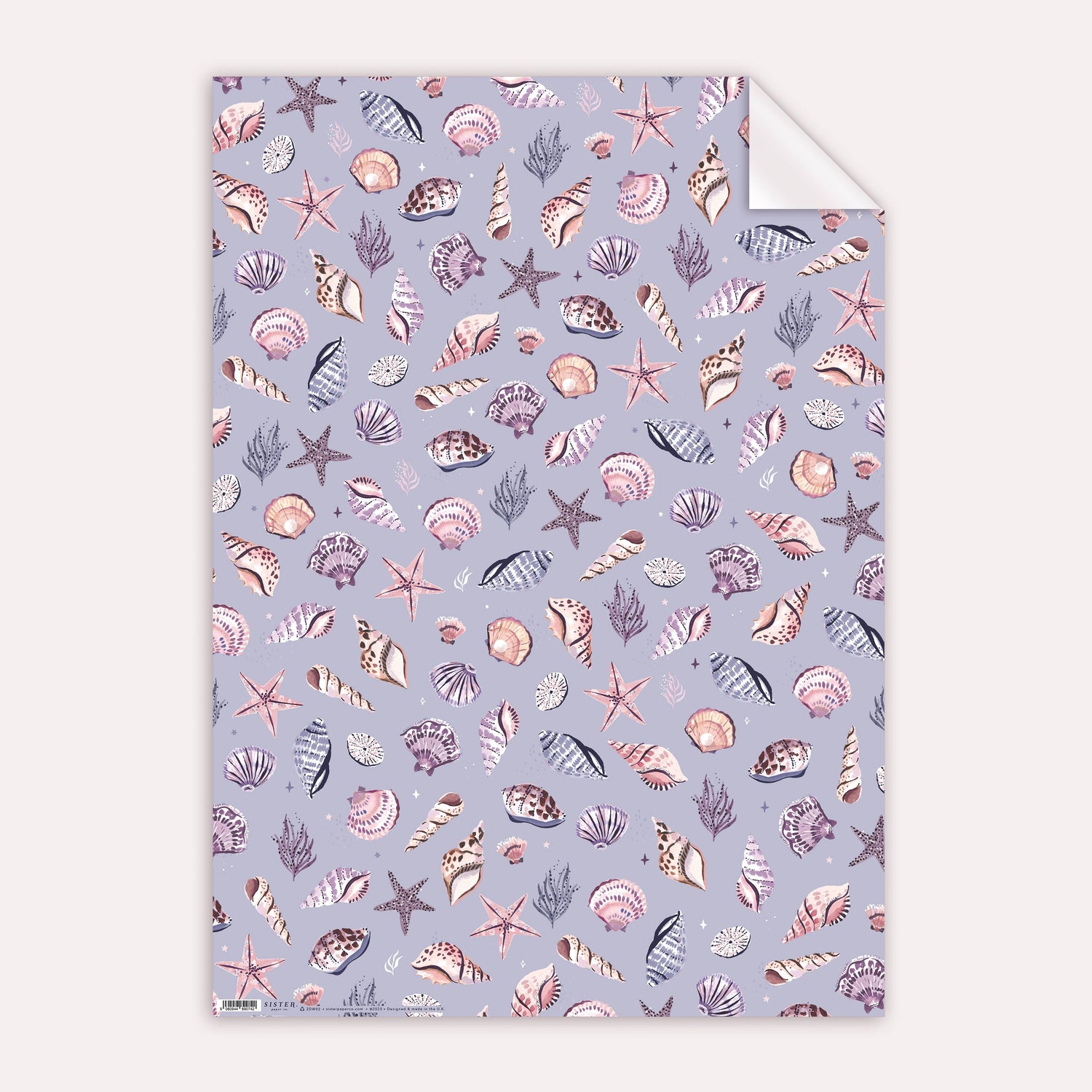 Shells Gift Wrap | Wrapping Paper | Gift Wrap Sheet | Zodiac