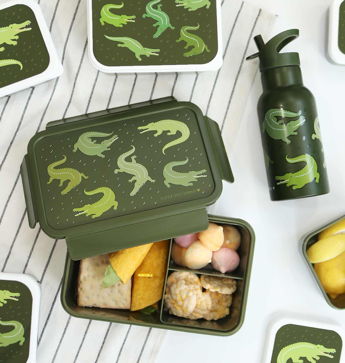 Bento lunch box: Crocodiles, Alligators