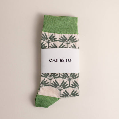 Palm leaf socks