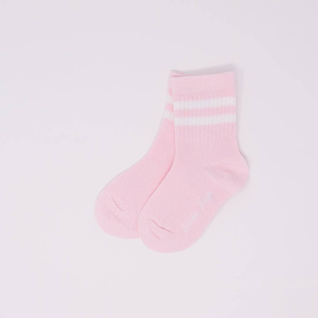 Kids Vintage Sporty Socks - Marshmallow: 1-2 years