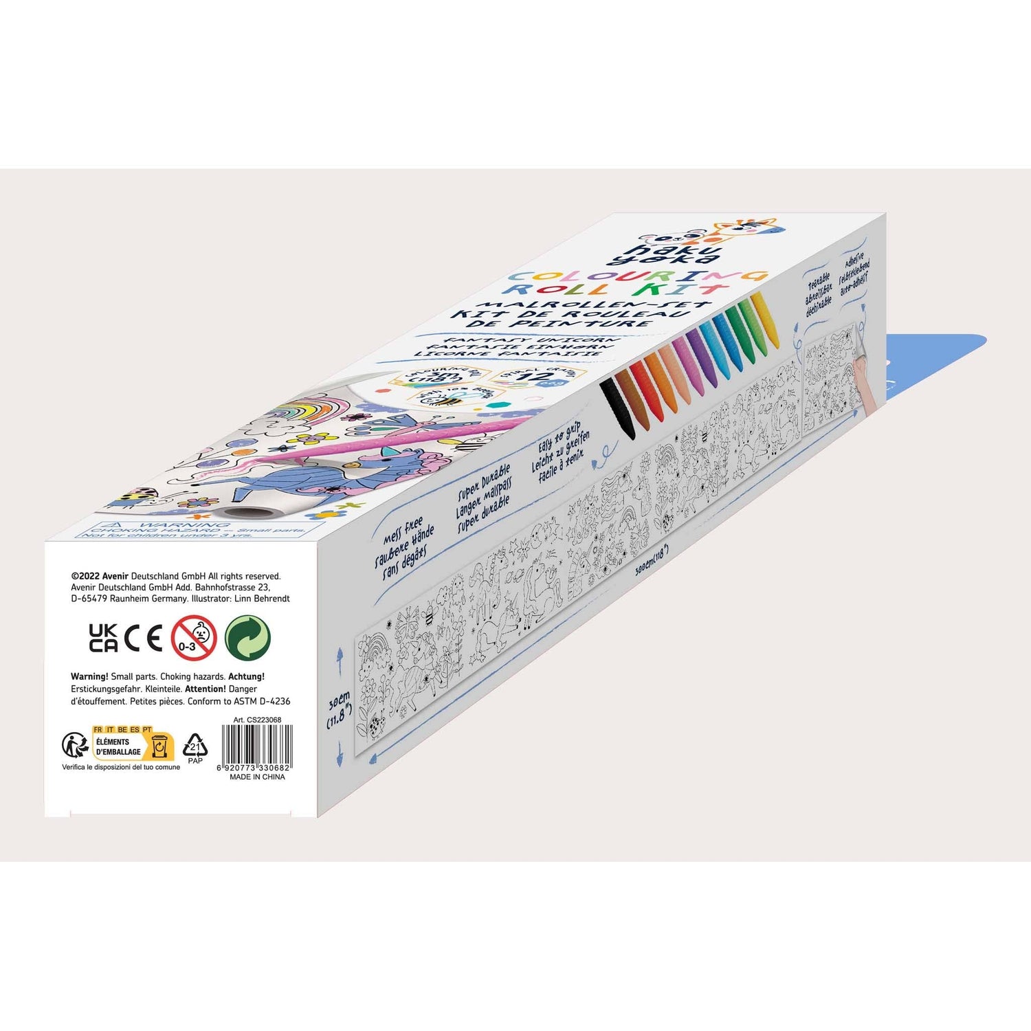 Haku Yoka Colouring Roll Kit Fantasy Unicorn