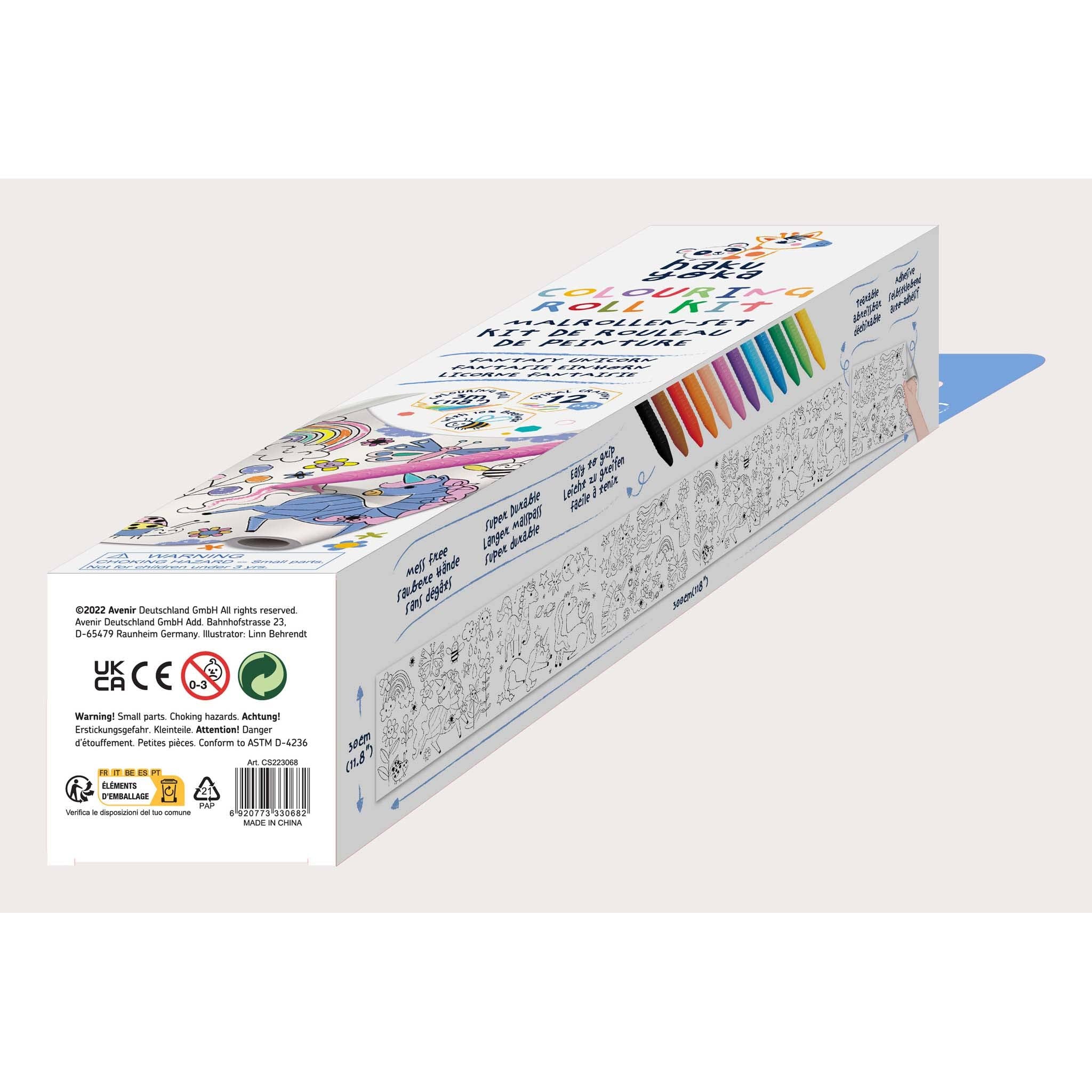 Haku Yoka Colouring Roll Kit Fantasy Unicorn