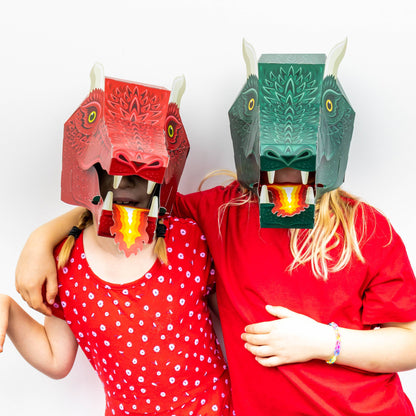 Make Your Own Fire-Breathing Dragon Mask