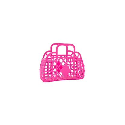 Retro Basket Jelly Bag - Mini: Berry Pink