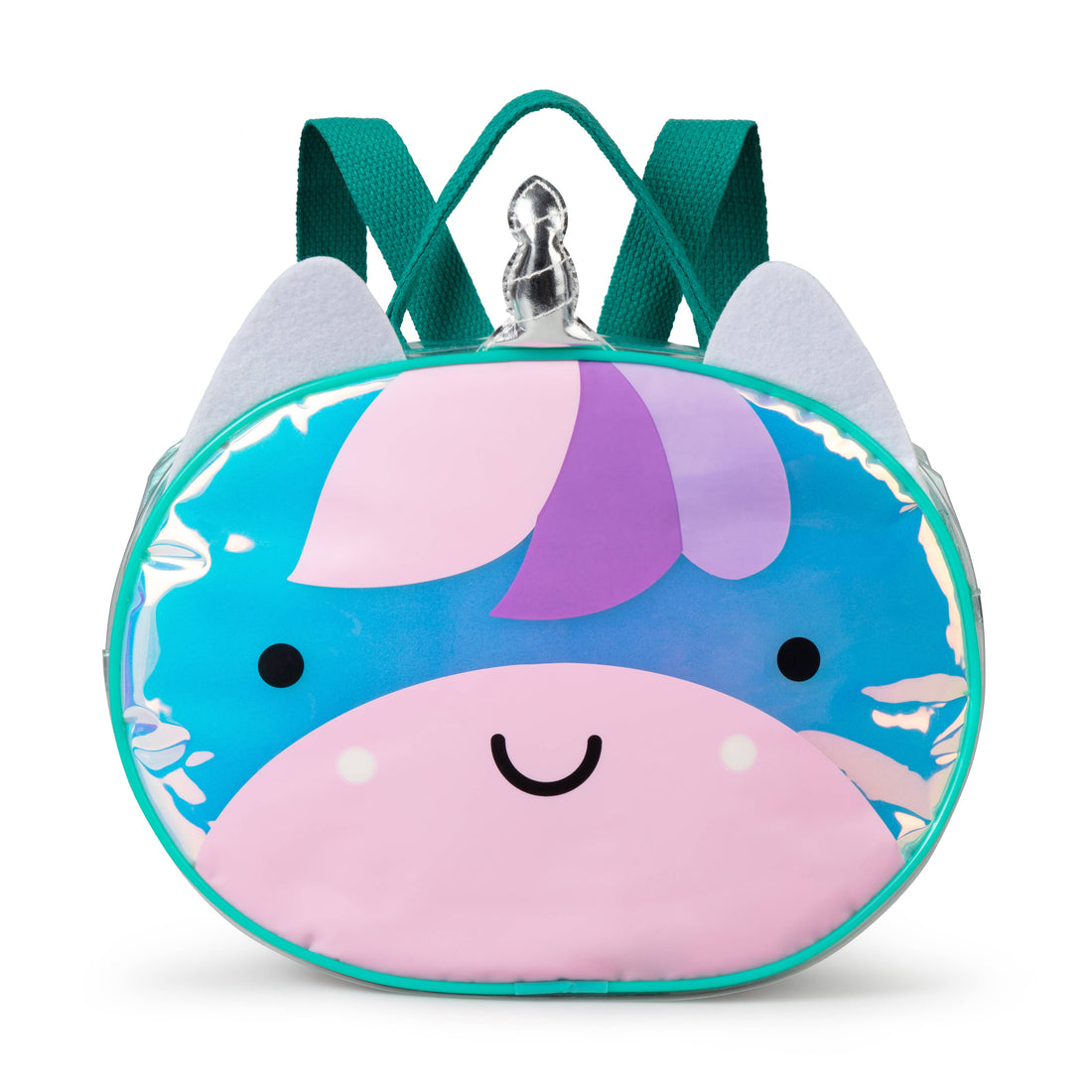 Iridescent Holographic Unicorn PVC backpack