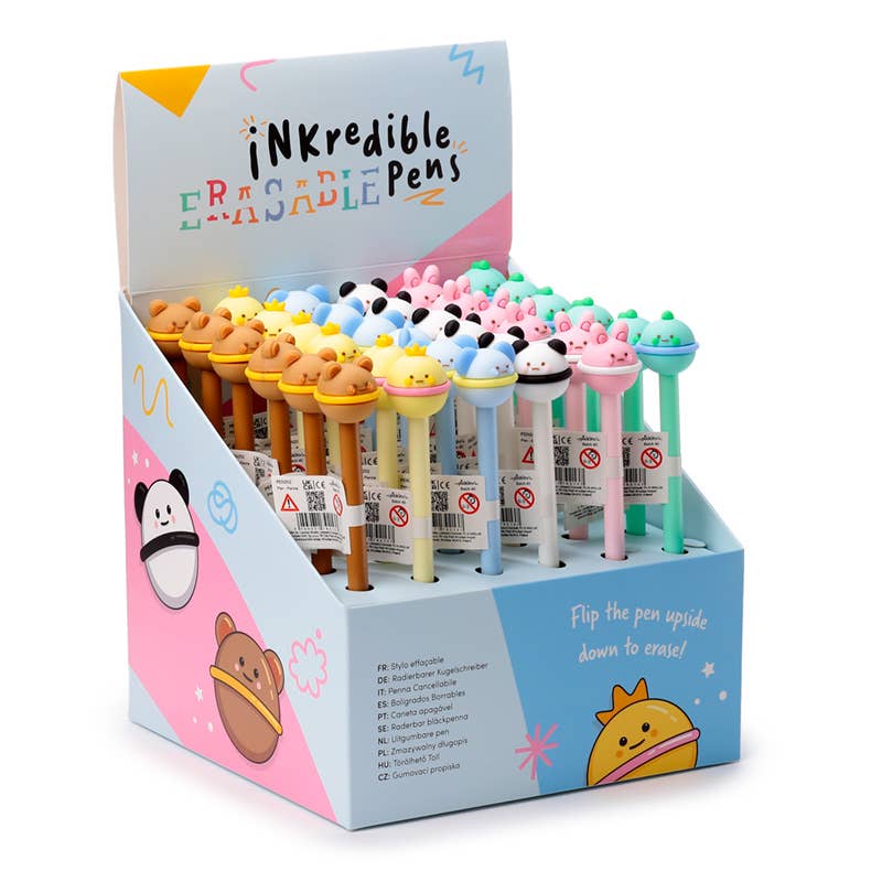 Inkredible Erasable Pen with Cute Animal Topper