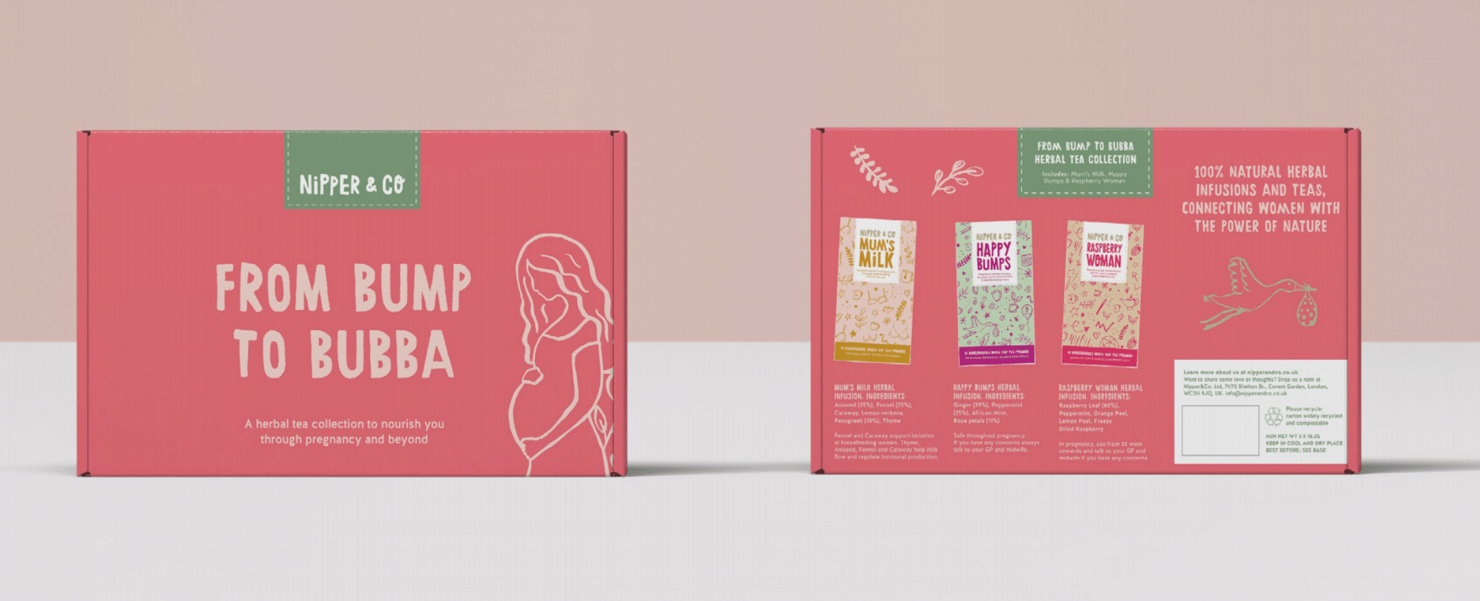 Baby Shower Gift Tea Box, Maternity Gift,Bump To Bubba