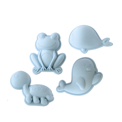 Scrunch Sand Moulds Frog Set: Spearmint